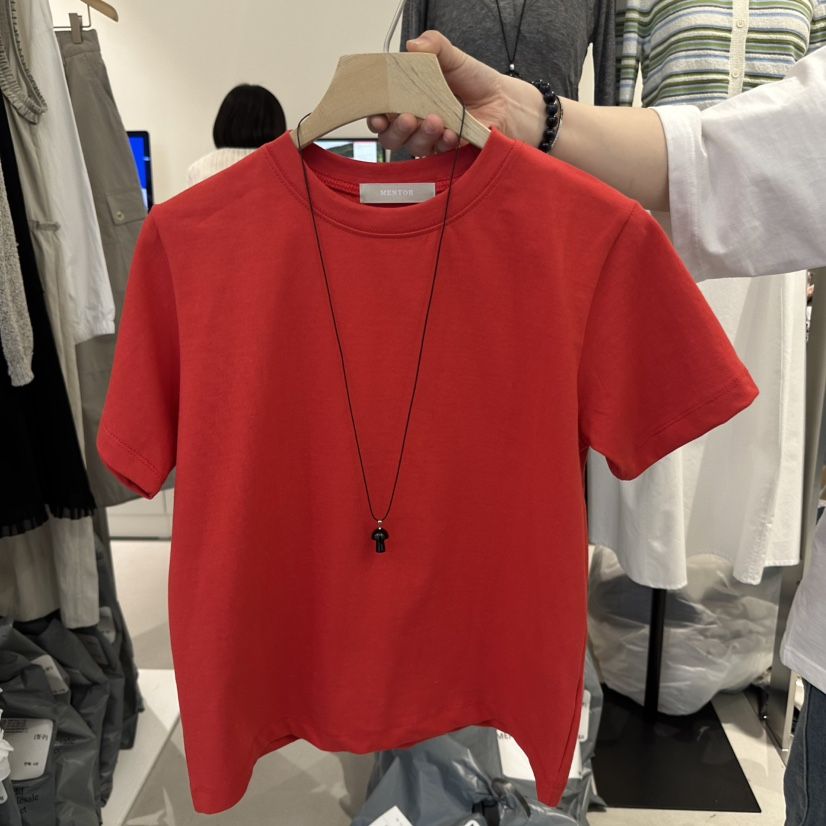 MENTOR韓國直郵㊣女裝新品職業休閑25春夏時尚熱賣推薦人氣T恤MENTORT恤