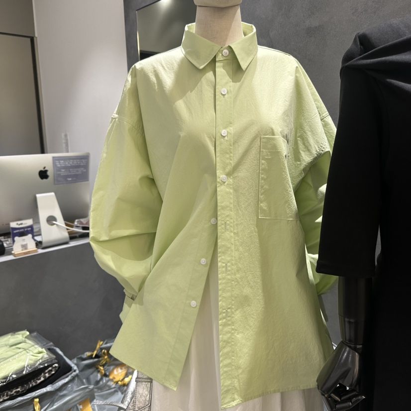 OPEN韓國直郵㊣東大門實拍女裝新品休閑熱賣推薦襯衫蕾絲衫OPEN襯衫/蕾絲衫