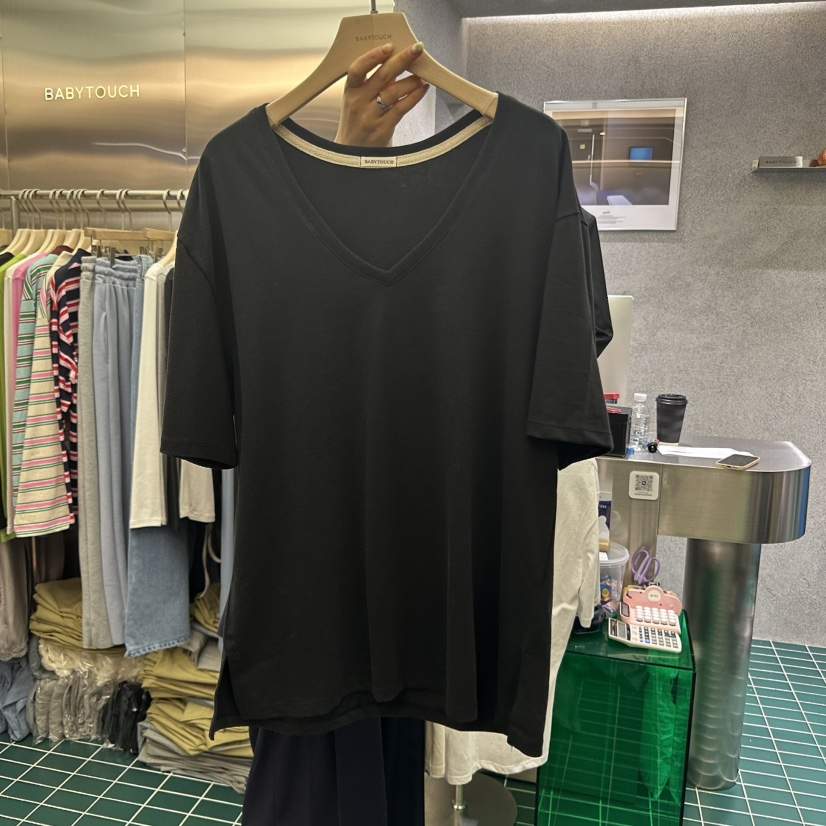 BABYTOUCH直郵韓國代購㊣女裝新品時尚熱賣休閑25春夏人氣T恤BABYTOUCHT恤