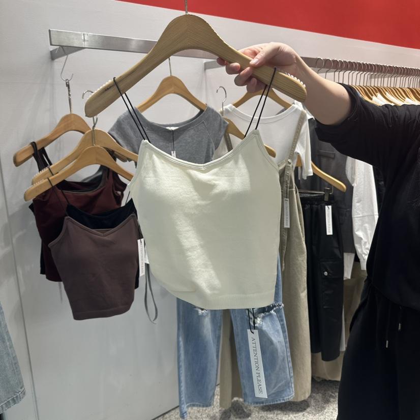 ATPZ直郵韓國代購㊣女裝新款人氣推薦休閑25春夏熱賣吊帶背心ATTENTION PLEAES吊帶/背心