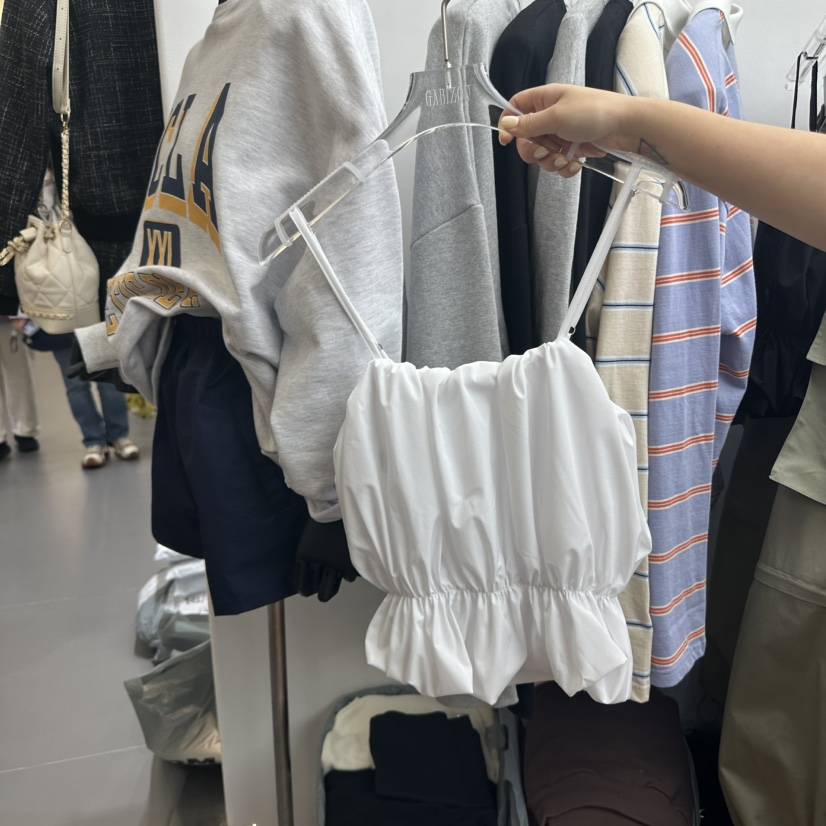 GABIZON韓國直郵㊣女裝新品時尚推薦人氣熱賣休閑吊帶背心褶皺GABIZON吊帶/背心