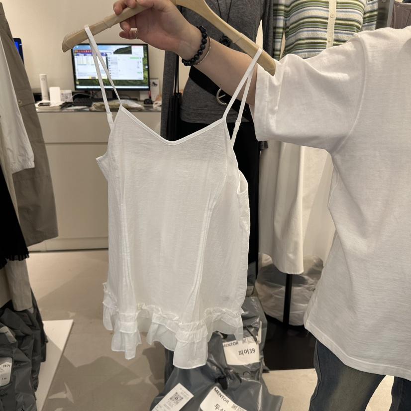 MENTOR韓國直郵㊣女裝新品熱賣25春夏休閑職業時尚吊帶背心MENTOR吊帶/背心