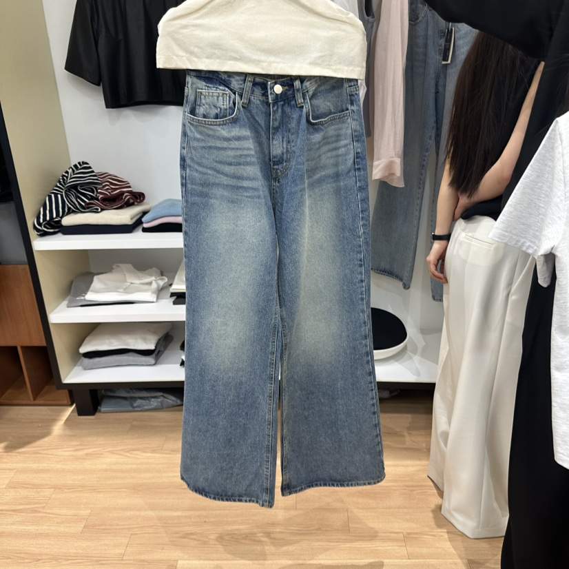 MUYBIEN韓國直郵㊣女裝新款推薦職業休閑25春夏時尚熱賣牛仔褲MUYBIEN牛仔褲