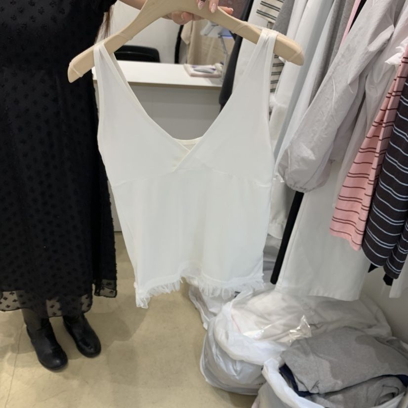 MUNSELL韓國直郵㊣東大門實拍女裝新品職業時尚熱賣吊帶背心MUNSELL吊帶/背心