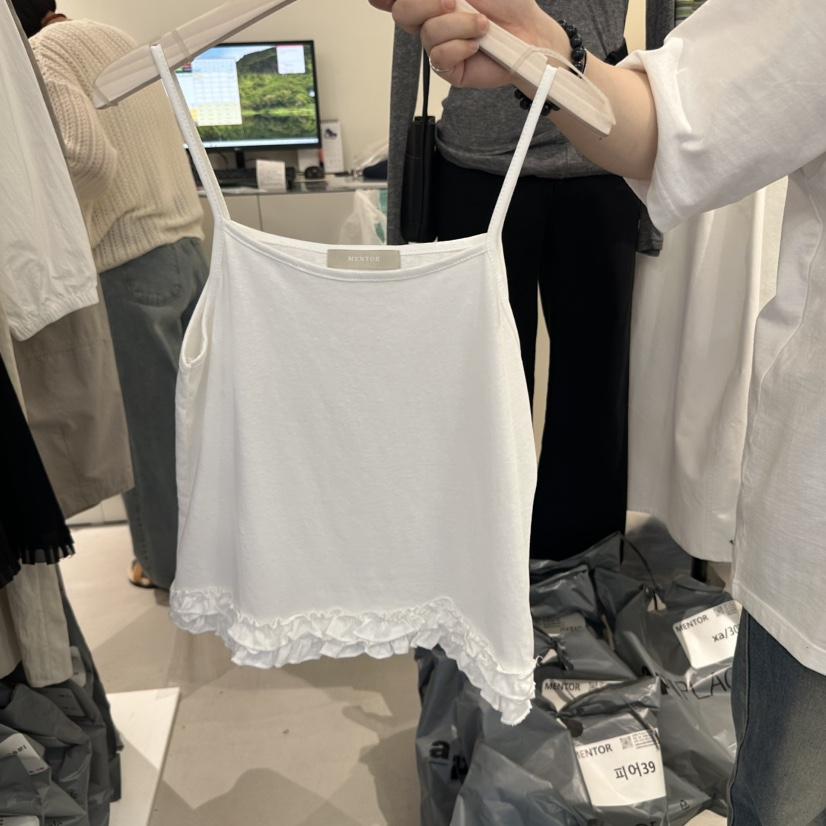 MENTOR直郵韓國代購㊣女裝新款熱賣25春夏人氣職業吊帶背心MENTOR吊帶/背心