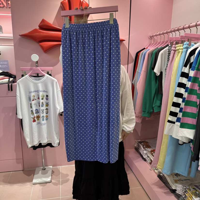 LOVE PINK韓國直郵㊣東大門實拍女裝新品職業25春夏休閑長裙LOVE PINK長裙