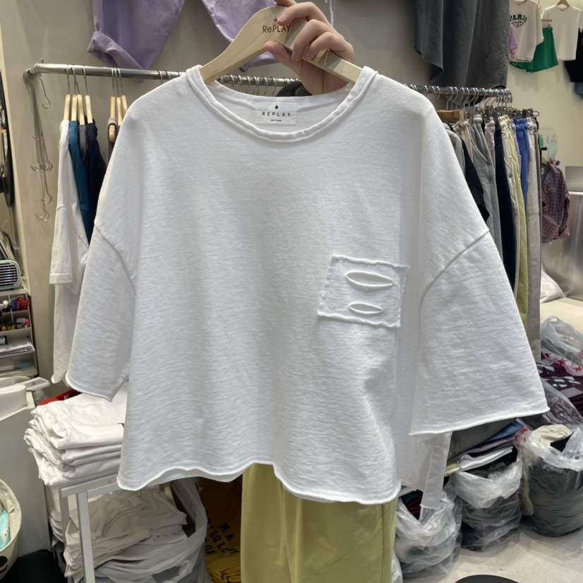 REPLAY韓國㊣直郵東大門代購女裝新款職業推薦休閑人氣熱賣T恤REPLAYT恤