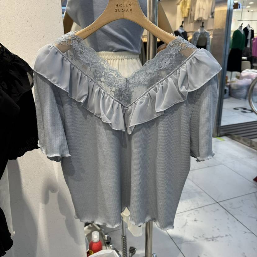 PIT A PAT韓國㊣直郵東大門代購女裝新品職業25春夏襯衫蕾絲衫PIT A PAT襯衫/蕾絲衫