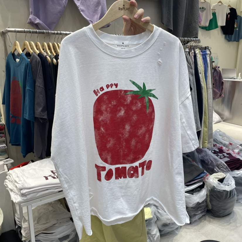 REPLAY韓國直郵㊣女裝新品時尚熱賣25春夏人氣職業推薦休閑T恤REPLAYT恤