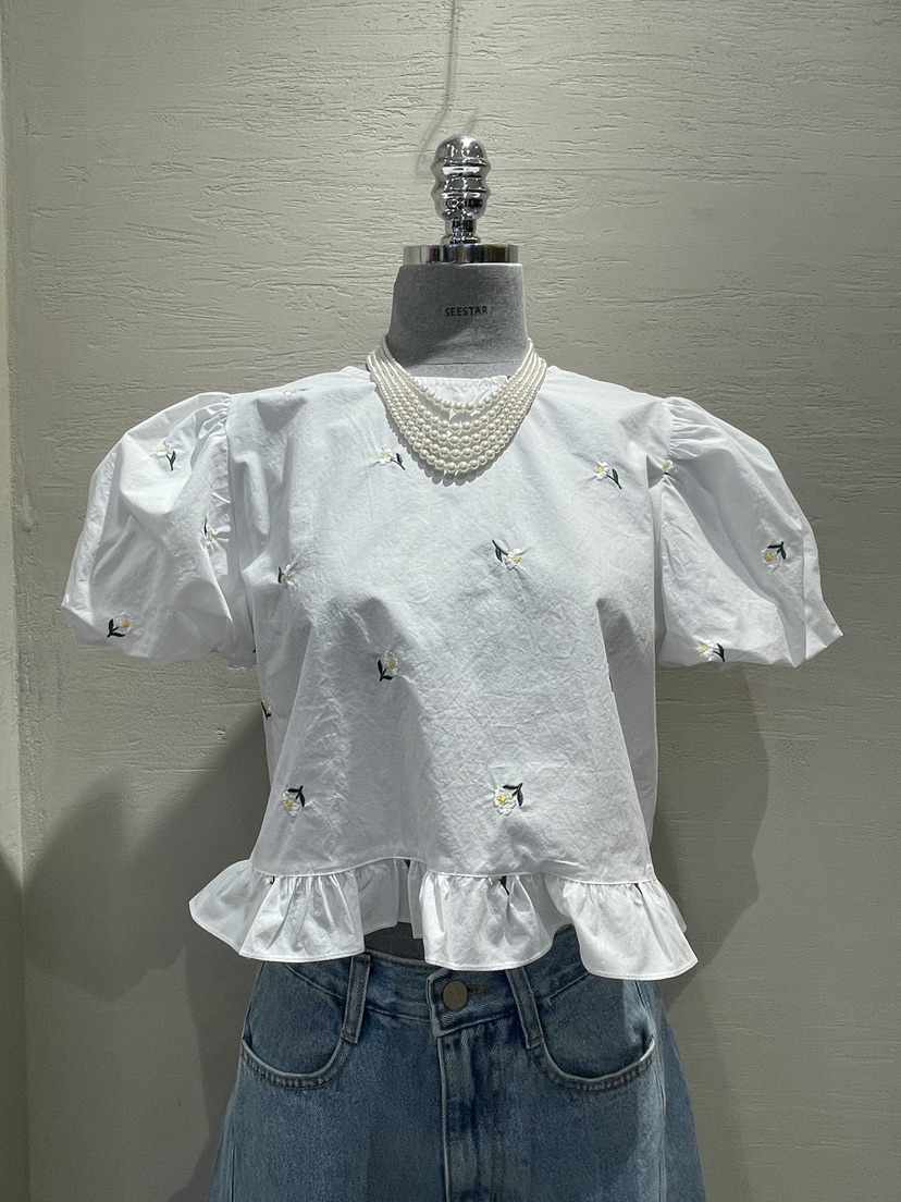 HI HIGH直郵韓國代購㊣女裝新品推薦休閑職業熱賣襯衫蕾絲衫SEESTAR/hi high襯衫/蕾絲衫