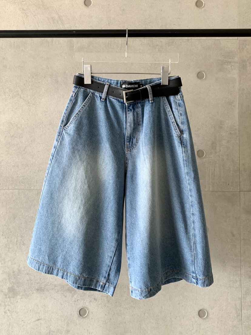 DAVICHI韓國㊣直郵東大門代購女裝新品職業人氣休閑短褲腰帶DAVICHI短褲