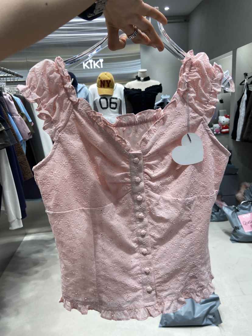 KIKI直郵韓國代購㊣女裝新品熱賣人氣休閑時尚推薦吊帶背心KIKI吊帶/背心