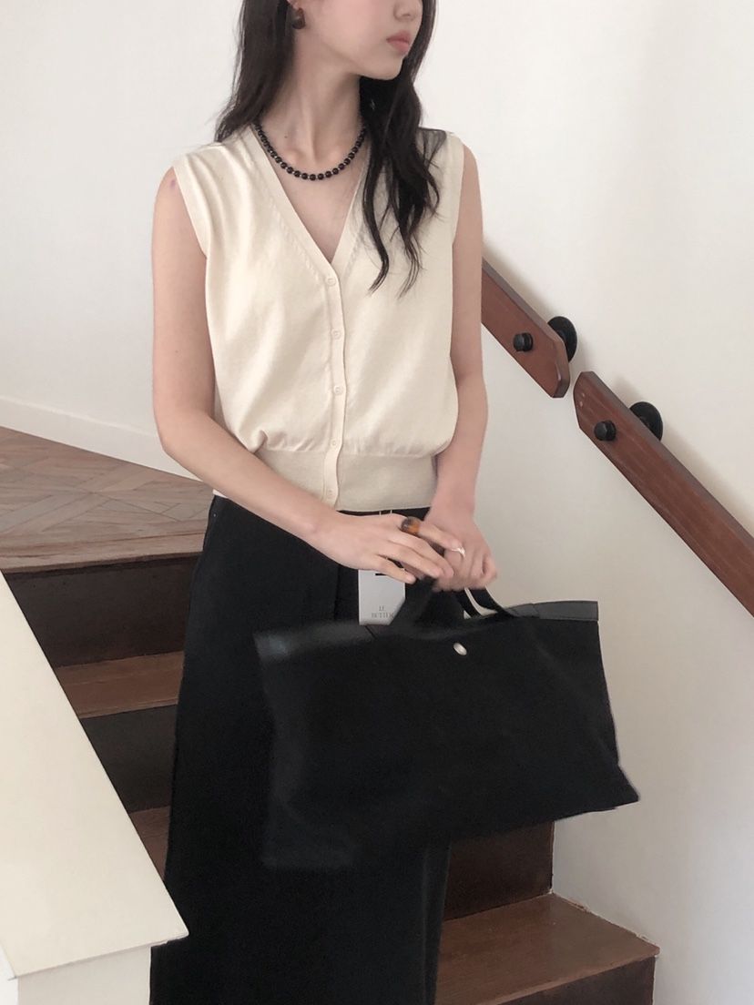 LE BUTTER韓國直郵㊣女裝新款職業人氣熱賣25春夏馬甲棉質LE BUTTER馬甲