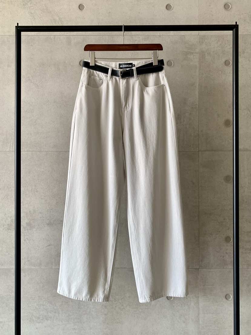 DAVICHI韓國直郵㊣東大門實拍女裝新品時尚25春夏牛仔褲腰帶DAVICHI牛仔褲