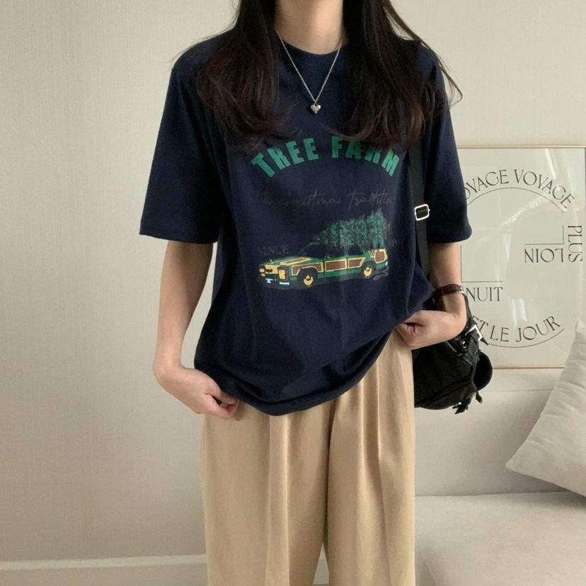 FROMJINI直郵韓國代購㊣女裝新品時尚休閑職業25春夏熱賣T恤FROMJINIT恤