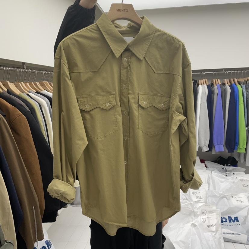 MENTO東大門實拍女裝新品熱賣人氣時尚推薦25春夏襯衫蕾絲衫MENTO襯衫/蕾絲衫