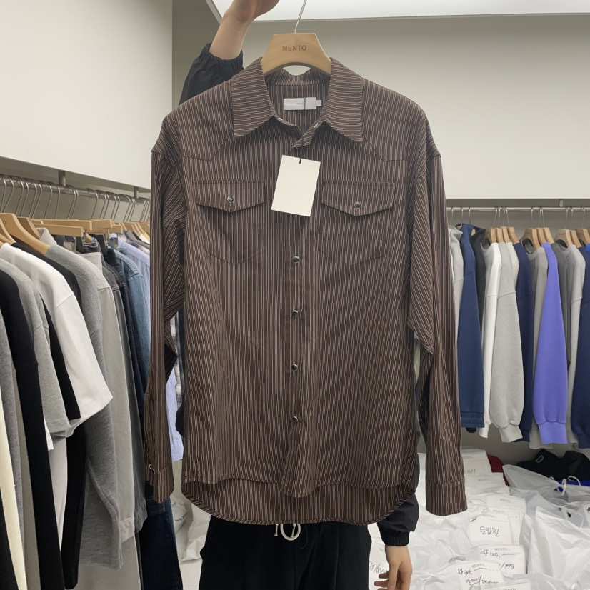 MENTO韓國直郵女裝新品真品時尚休閑人氣25春夏熱賣襯衫蕾絲衫MENTO襯衫/蕾絲衫