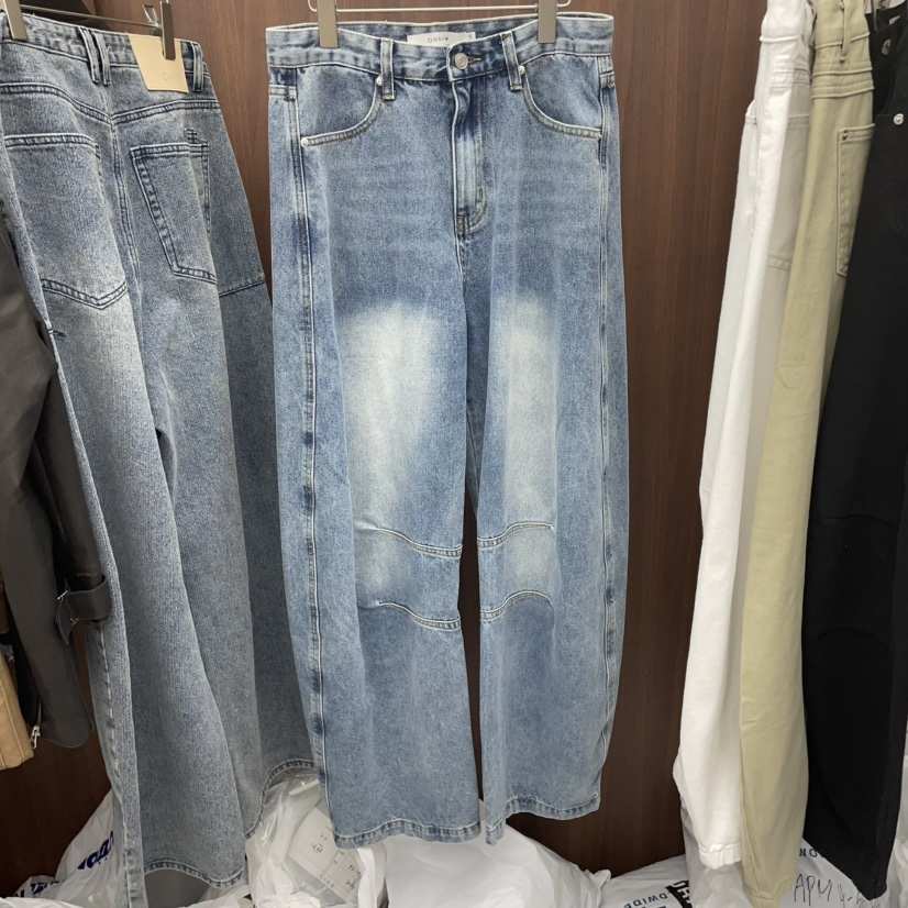 OHNIW東大門實拍女裝新品25春夏真品時尚推薦人氣職業牛仔褲OHNIW-男裝牛仔褲