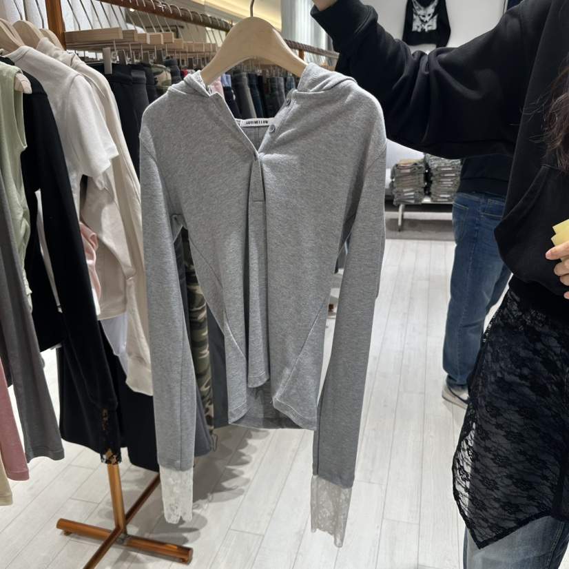 GRAYMELLOW東大門代購女裝新品25春夏推薦熱賣人氣休閑衛衣GRAYMELLOW衛衣