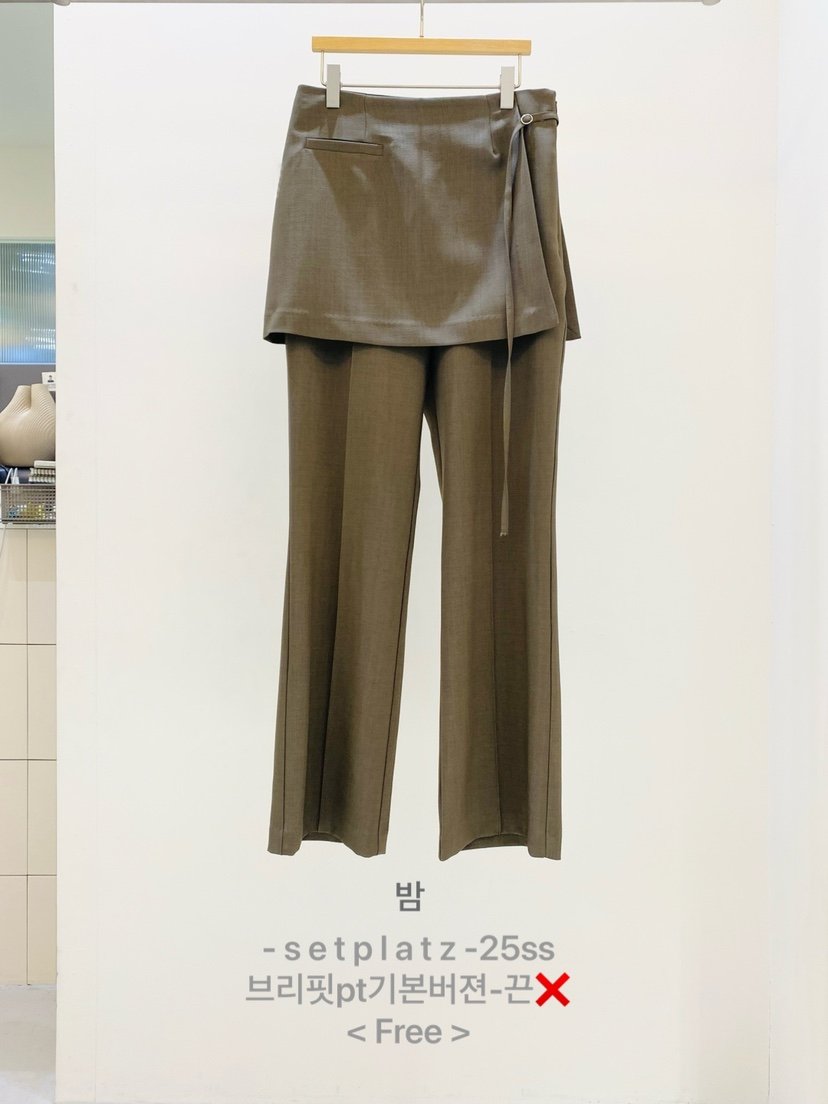 SETPLATZ東大門實拍女裝新品25春夏時尚休閑人氣真品熱賣裙褲PLATZCLASSIC裙褲