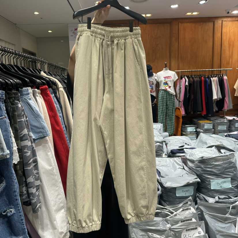 GARMENT-P韓國代購女士新款熱賣推薦人氣職業25春夏休閑褲復古GARMENT休閑褲