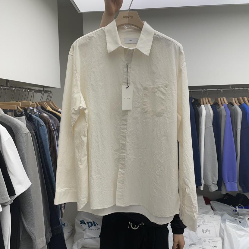 MENTO東大門實拍女士新品25春夏時尚休閑真品人氣襯衫蕾絲衫MENTO襯衫/蕾絲衫