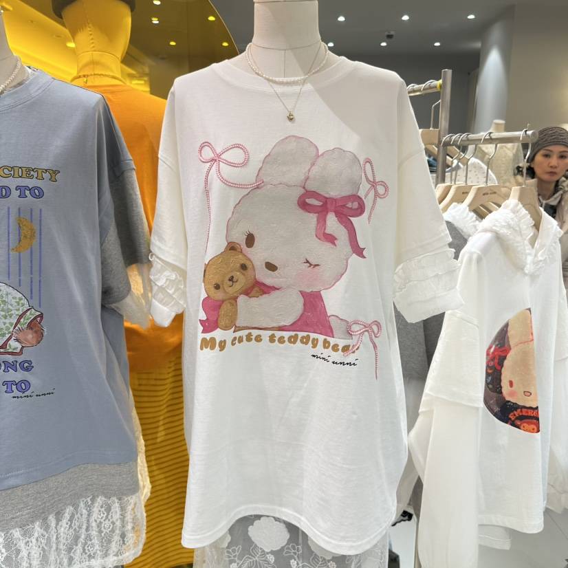 MINI UNNI東大門實拍女士新款熱賣人氣25春夏時尚職業休閑T恤MINI UNNIT恤