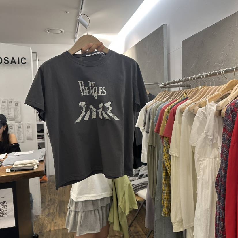 MOSAIC東大門實拍女裝新款時尚真品熱賣休閑25春夏職業推薦T恤MOSAICT恤