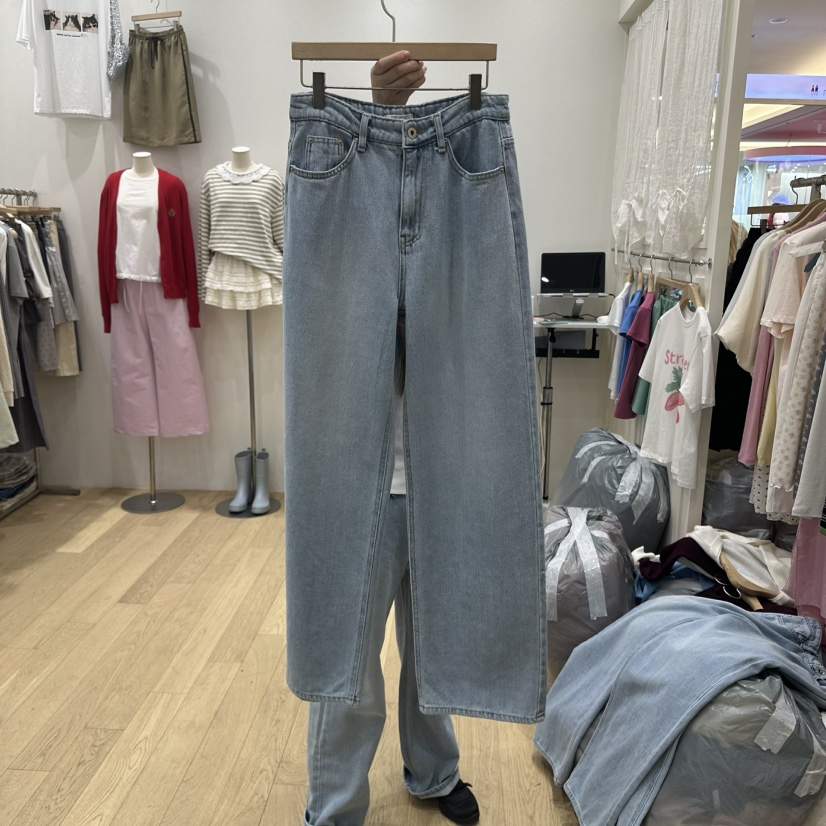 FURE韓國直郵女裝新品真品25春夏職業時尚推薦牛仔褲寬松牛仔FURE牛仔褲
