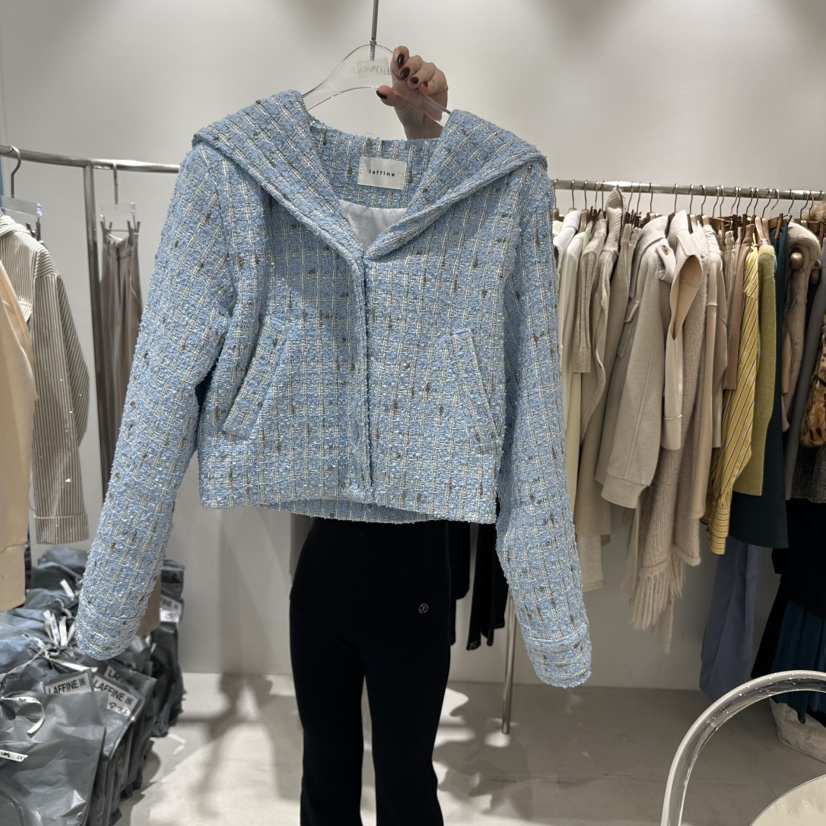 LAFFINE-P東大門代購女裝新品職業休閑熱賣25春夏時尚夾克LAFFINE-P夾克