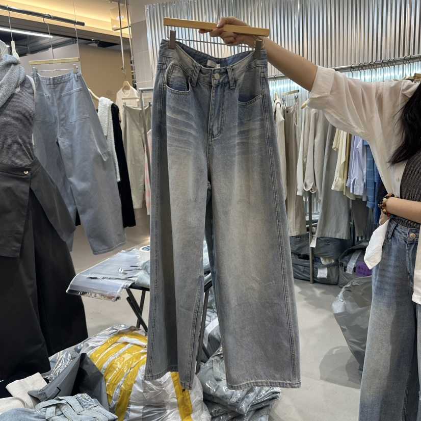 ALEGRE韓國代購女士新款職業熱賣25春夏推薦時尚真品牛仔褲ALEGRE牛仔褲