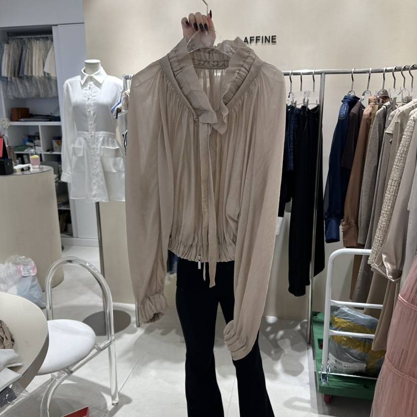 LAFFINE-P韓國代購女士新款休閑真品推薦人氣熱賣襯衫蕾絲衫LAFFINE-P襯衫/蕾絲衫
