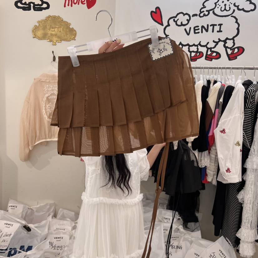 VENTI韓國直郵女裝新品真品25春夏休閑時尚人氣熱賣推薦短裙VENTI短裙
