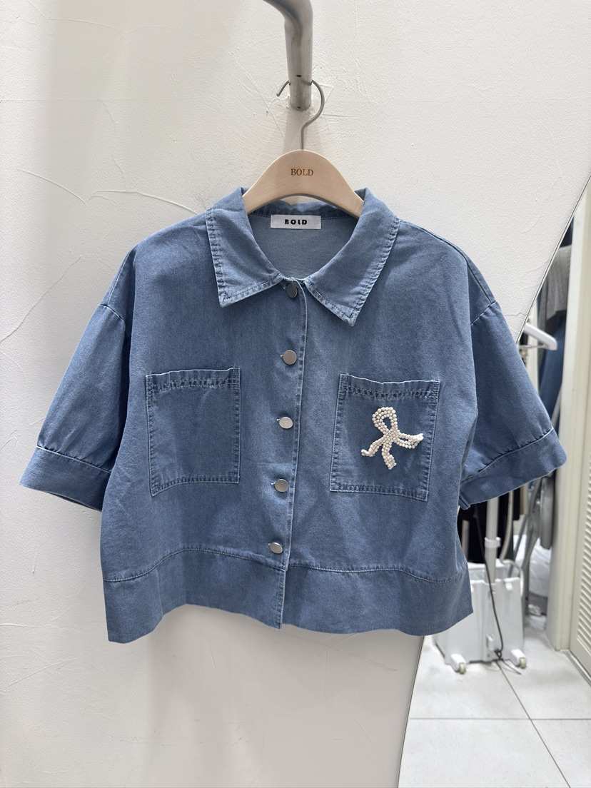 BOLD東大門代購女裝新款休閑真品熱賣25春夏人氣襯衫蕾絲衫BOLD襯衫/蕾絲衫