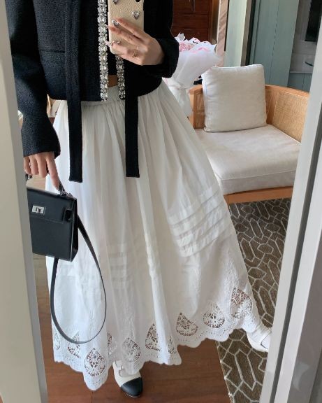 BELLINO293東大門實拍女裝新款推薦時尚職業25春夏休閑長裙BOBBIE DOLL長裙