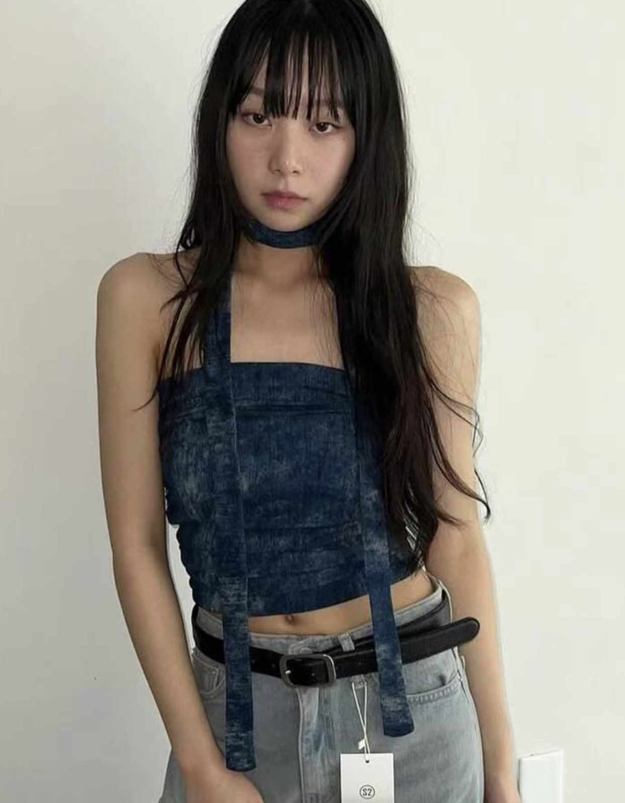 s.2.0東大門直郵女士新款25春夏人氣休閑時尚吊帶背心含脖帶s.2.0吊帶/背心