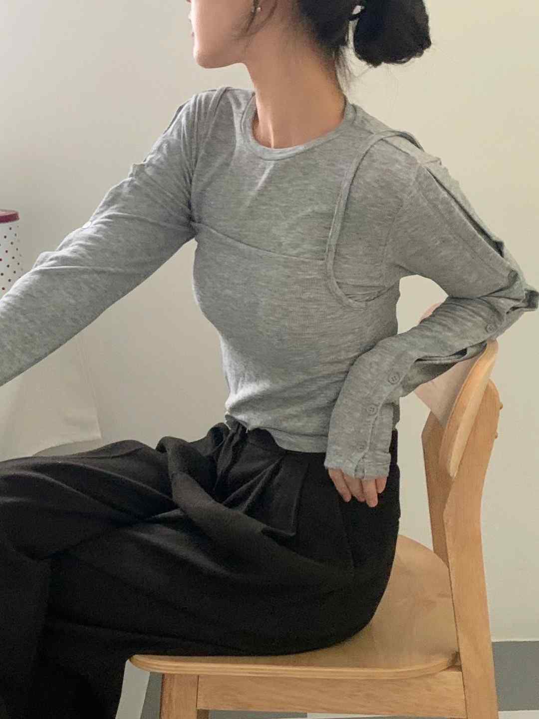 AMU韓國代購女士新款真品25春夏休閑人氣職業熱賣推薦時尚套裝CLOSER套裝