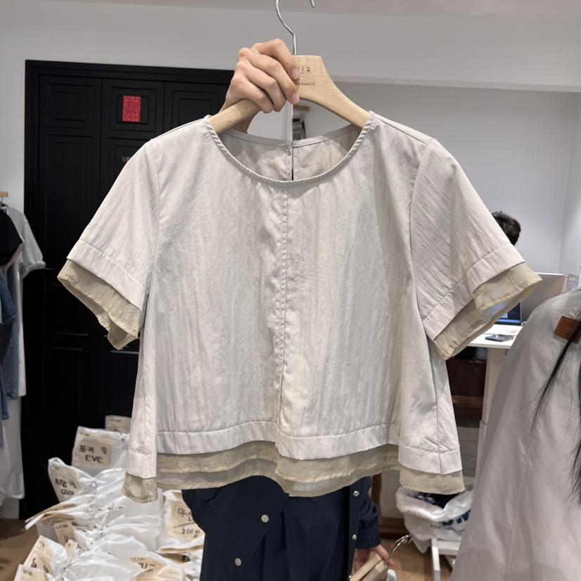 VENIR-a東大門實拍女裝新品休閑真品推薦25春夏襯衫蕾絲衫VENIR-a襯衫/蕾絲衫