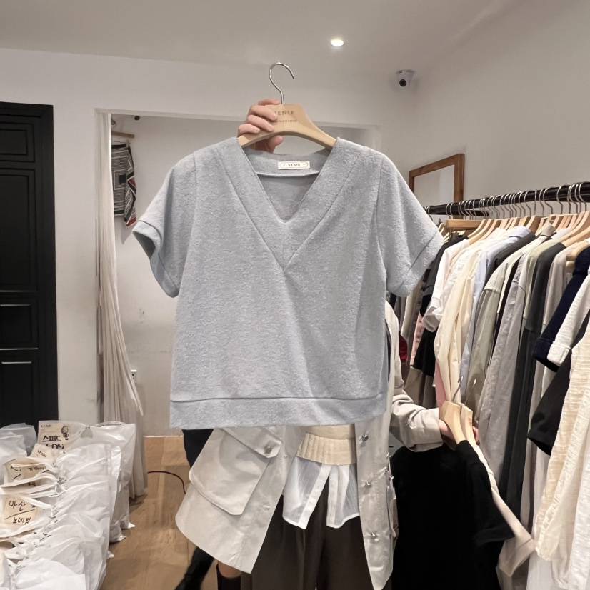 VENIR-a東大門直郵女裝新品25春夏職業時尚推薦熱賣休閑T恤VENIR-aT恤