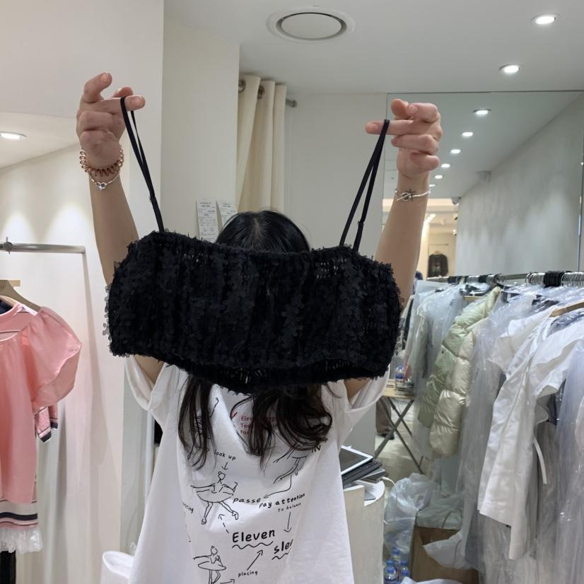 FRILL東大門實拍女裝新品職業時尚休閑熱賣推薦25春夏吊帶背心FRILL吊帶/背心