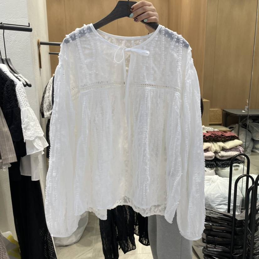 TRIPLE SEVEN韓國代購女士新品推薦25春夏時尚休閑襯衫蕾絲衫TRIPLE SEVEN襯衫/蕾絲衫