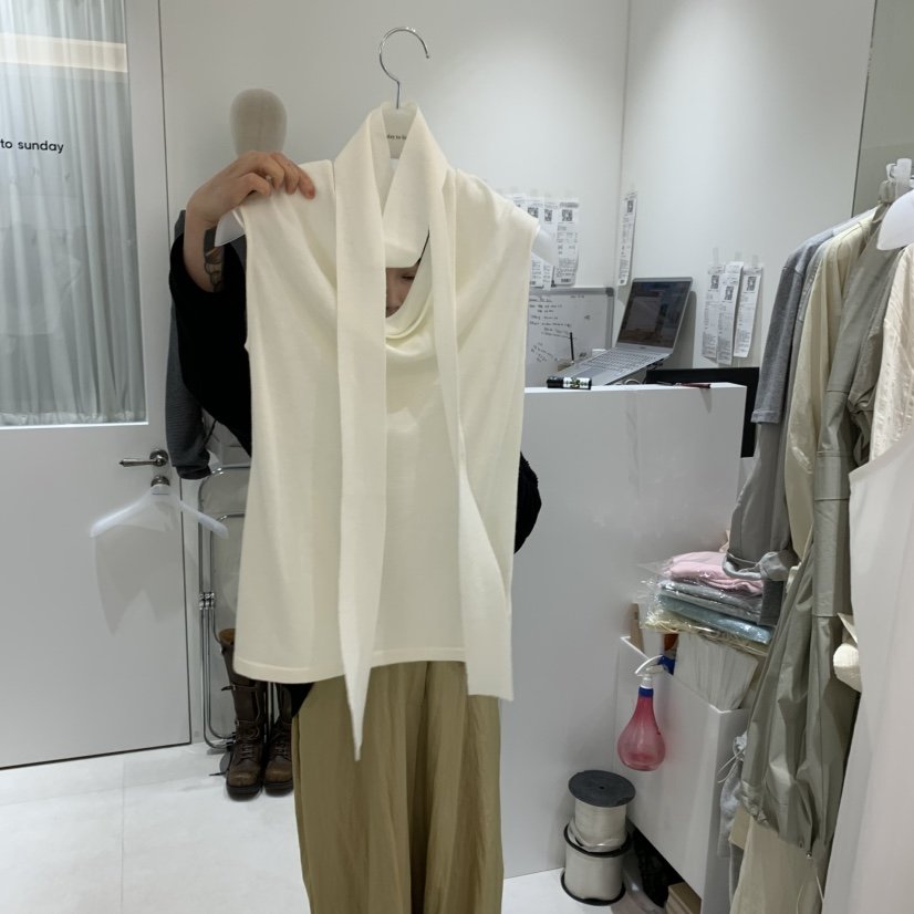 MONDAY TO SUNDAY直郵韓國代購㊣女裝新款職業時尚針織衫MONDAY TO SUNDAY針織衫