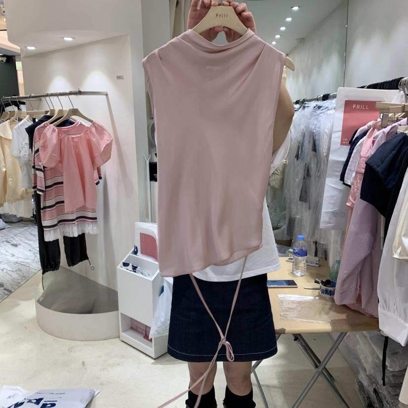 FRILL韓國代購女士新品推薦25春夏時尚真品熱賣休閑吊帶背心FRILL吊帶/背心