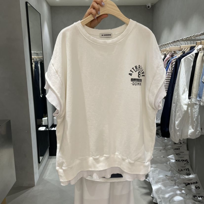 X-MOOD東大門直郵女士新款人氣時尚職業休閑25春夏真品T恤X-MOODT恤