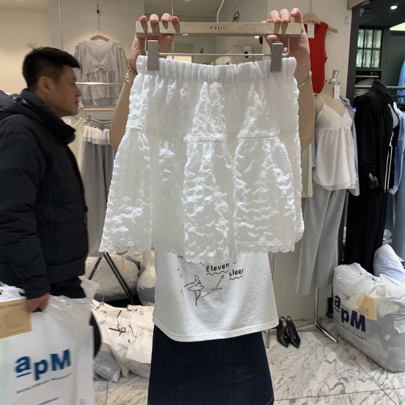 FRILL東大門實拍女裝新品熱賣25春夏人氣休閑真品推薦時尚短裙FRILL短裙