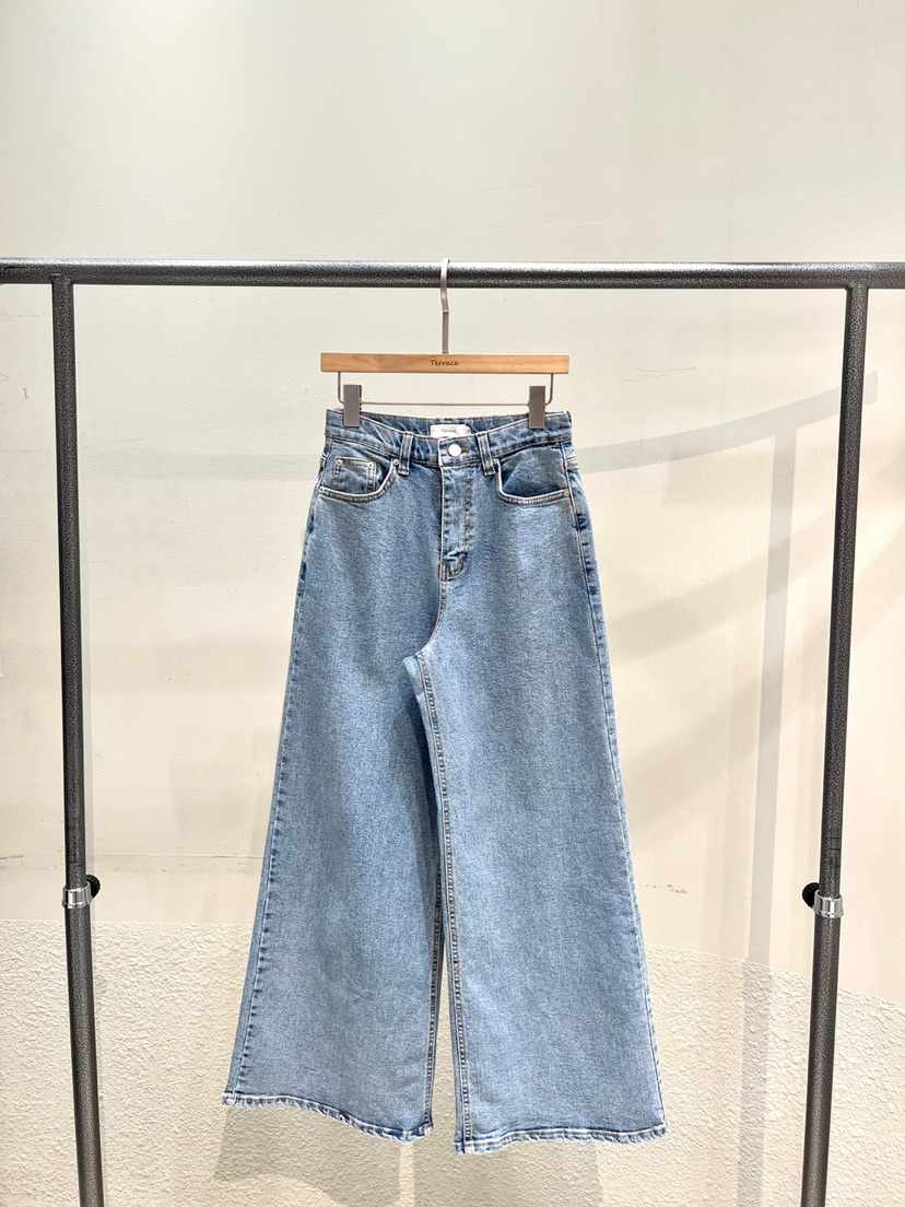 TERRACE東大門代購女裝新品休閑熱賣時尚推薦25春夏真品牛仔褲TERRACE牛仔褲