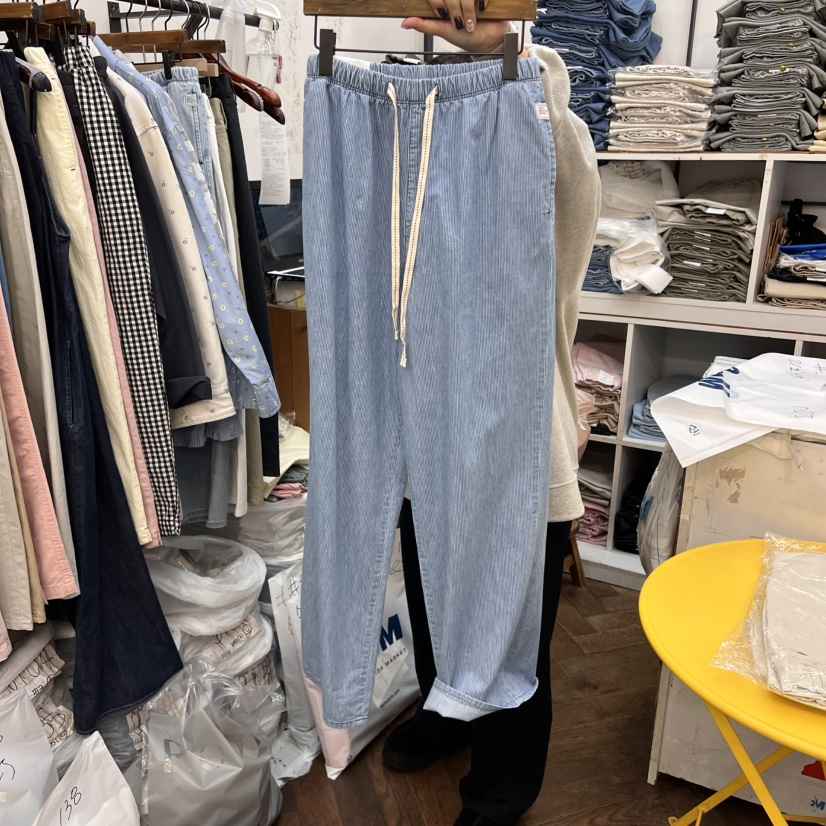 DELI JENNY東大門代購女士新品人氣休閑25春夏職業熱賣牛仔褲THERE牛仔褲