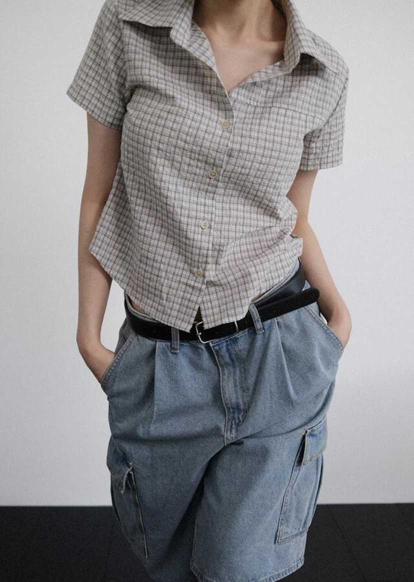 EOMPIT東大門實拍女士新款休閑真品25春夏職業人氣襯衫蕾絲衫EOMPIT襯衫/蕾絲衫