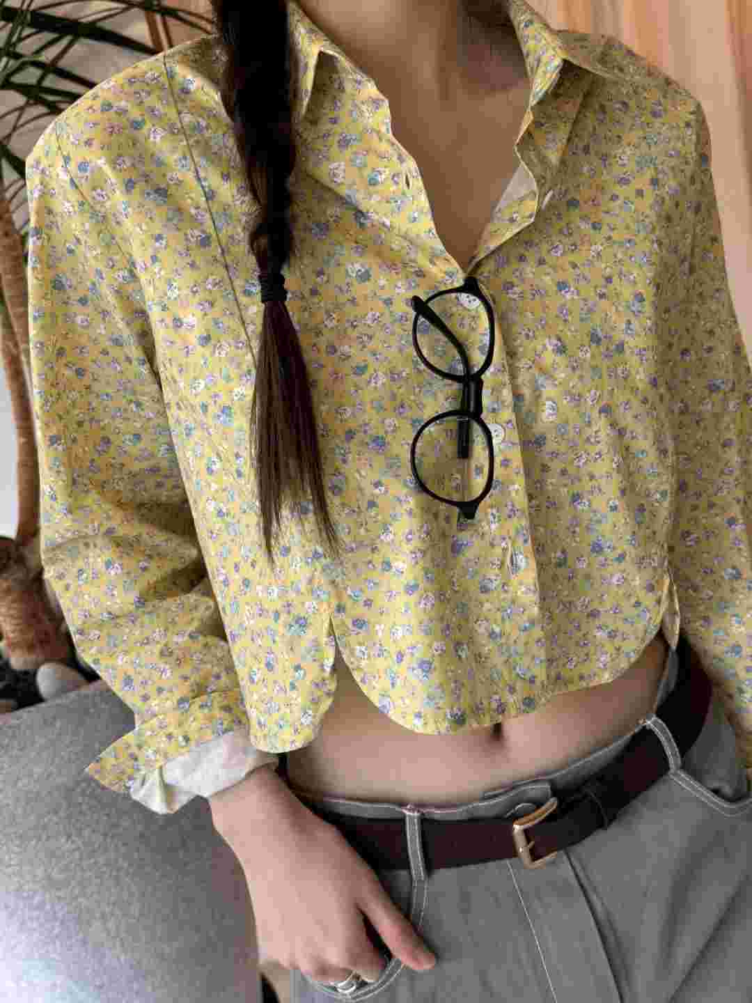 LEREVE-OT東大門直郵女裝新品職業25春夏人氣時尚襯衫蕾絲衫LEREVE襯衫/蕾絲衫