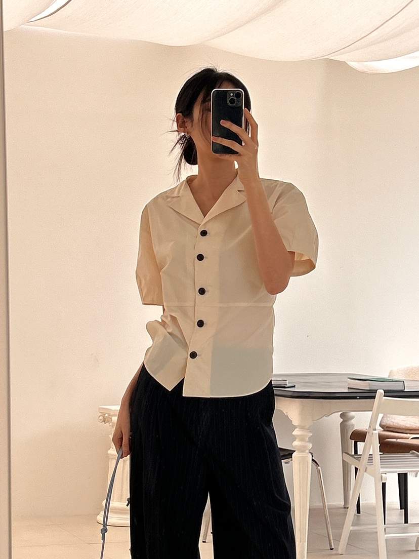 ME MO東大門代購女裝新款推薦休閑時尚人氣真品襯衫蕾絲衫ME MO襯衫/蕾絲衫